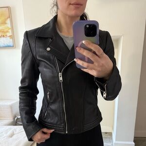 MICHAEL Michael Kors Black Leather Jacket